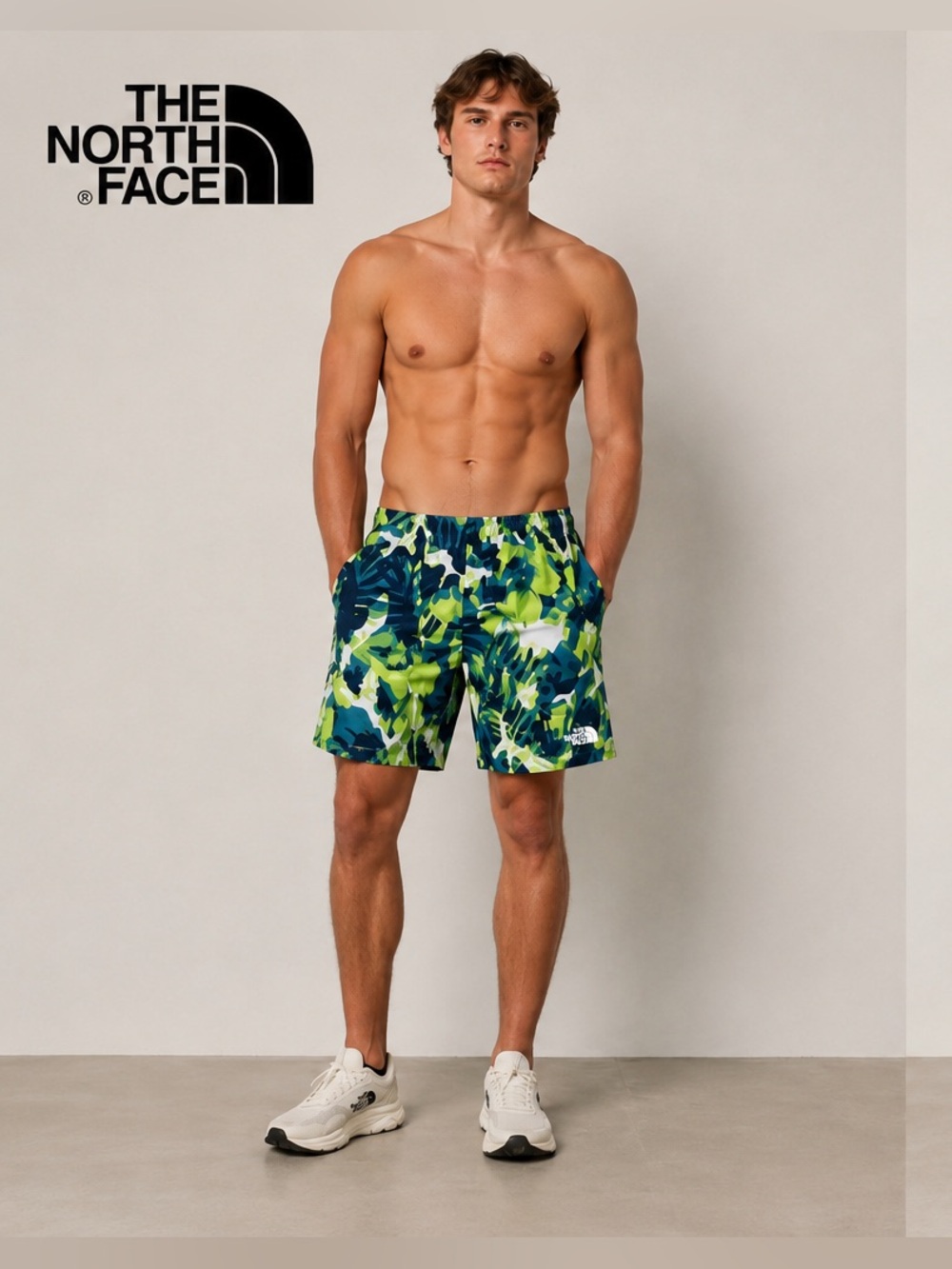 The North Face Class V Pull-On Shorts Printed Tropical Camo Size XL